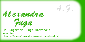 alexandra fuga business card
